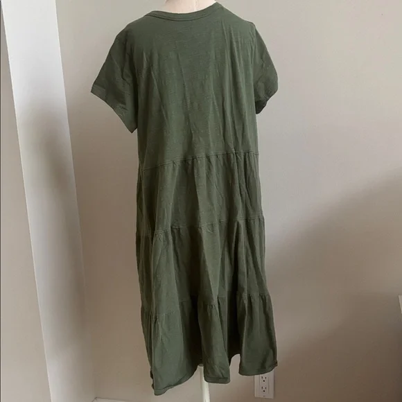 Time and Tru Olive Green Midi Dress - Picture 3 of 4